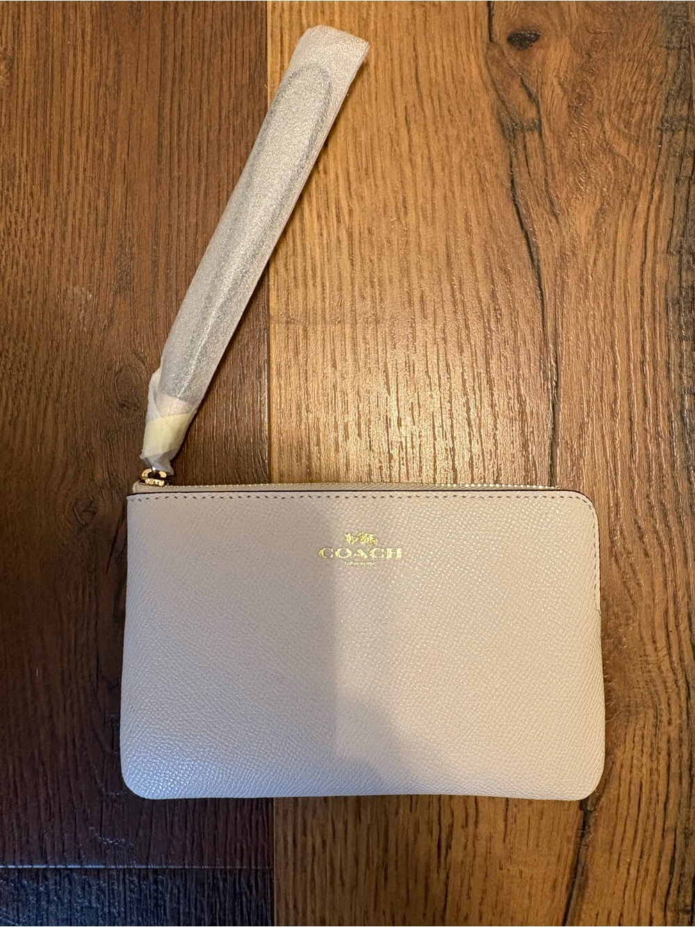 Coach Corner Zip Wristlet